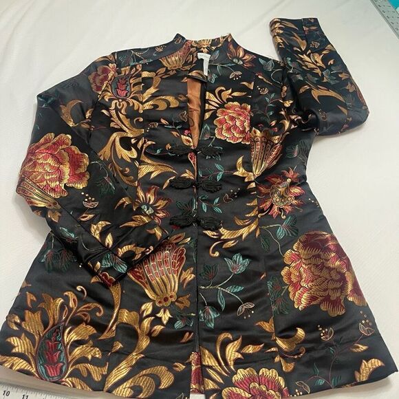 Soft Surroundings Moon Dynasty Woven Jacquard Jacket Size XS - Picture 5 of 9